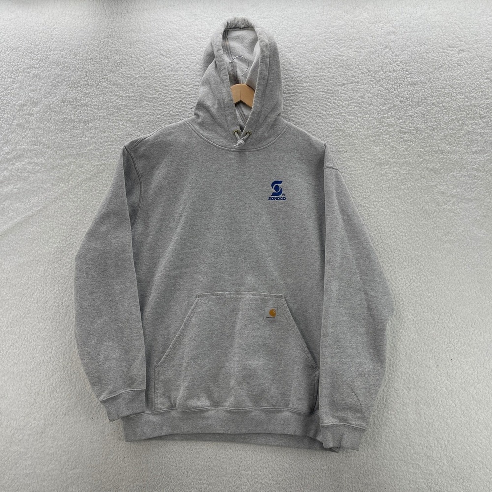 Carhartt Hoodie Men's XL Gray K121 Loose Fit Sweatshirt Workwear Outdoor Chore